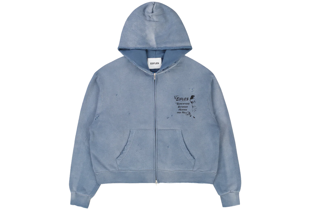 HEAVEN AND HELL ZIP-UP HOODIE