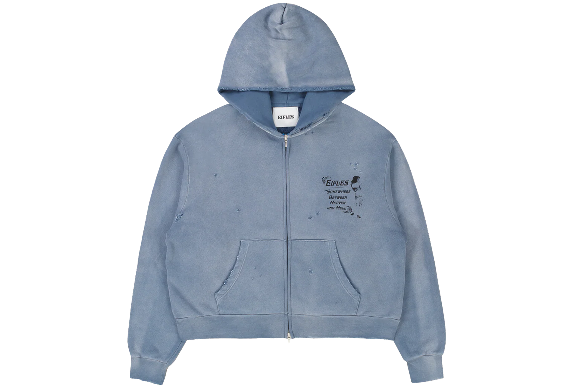 HEAVEN AND HELL ZIP-UP HOODIE